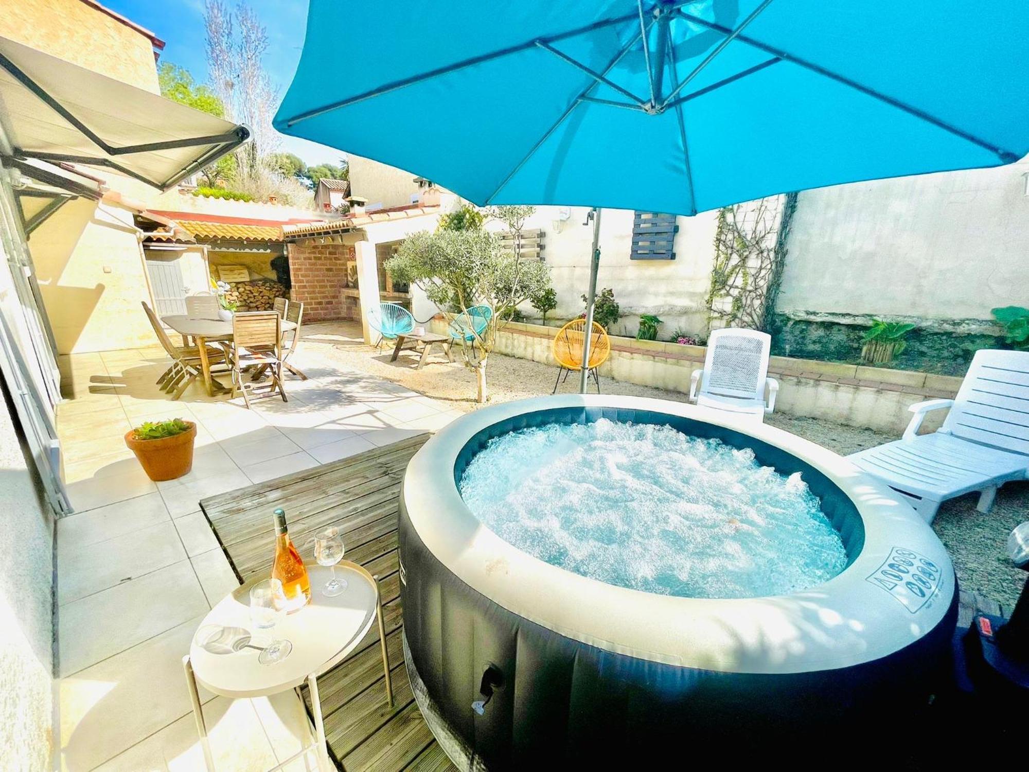 Villa Confort Jacuzzi Barbecue Clim Parking Marseilles Buitenkant foto
